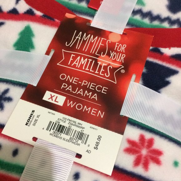 Jammies For Your Families One-Piece Pajama Holiday - Picture 7 of 8
